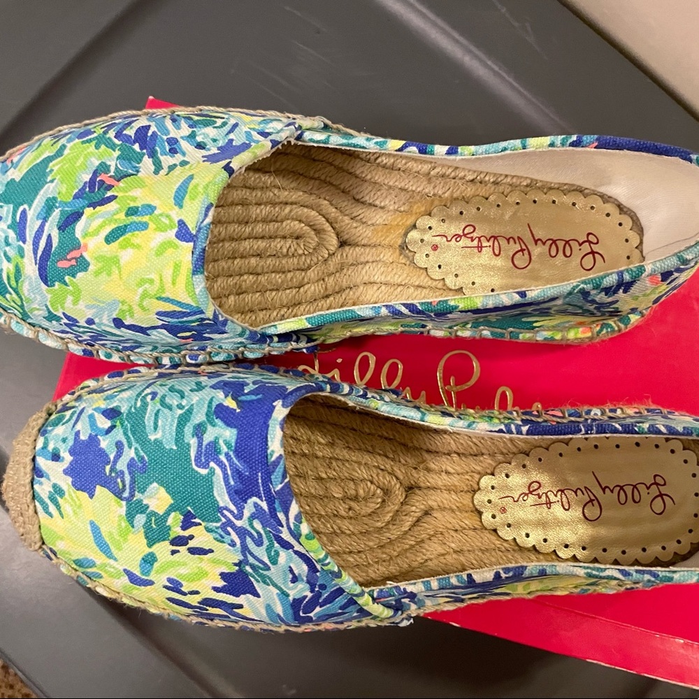 Lilly Pulitzer. Multicolor Lia Espadrille Flats size 7